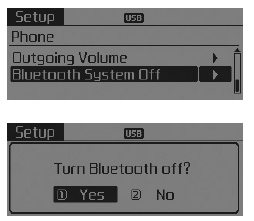 Désactiver le système Bluetooth