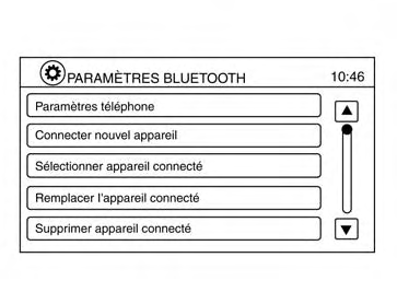 Réglages Bluetooth