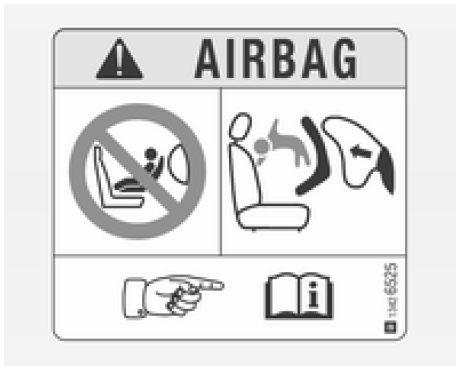 Systèmes de sécurité pour enfant sur le siège passager avant avec systèmes d'airbag