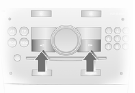 Sélection avec les boutons de l'Infotainment System