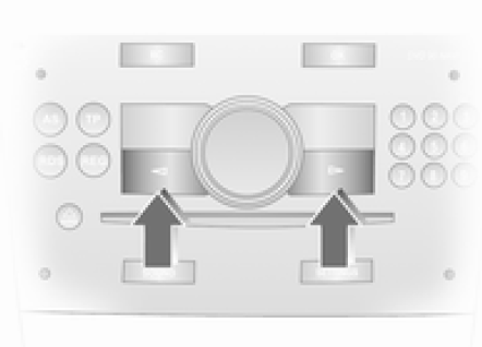 Sélection avec les boutons de l'Infotainment System