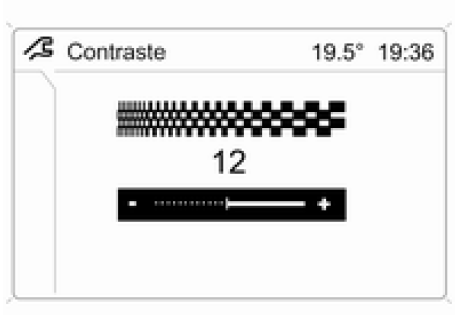 Réglage du contraste (Graphic-Info-Display)