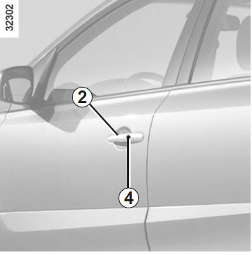 Verrouillage à l'aide du bouton