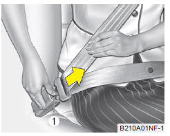 Ceinture de sécurité à 3 points avec rétracteur combiné à blocage - passagers avant et arrière