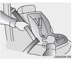 Mettre une ceinture de sécurité de passager au mode d'autobouclage