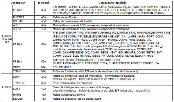 Panneau de fusibles, compartiment-motor