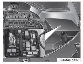 Remplacement d'un fusible dans le compartiment-moteur