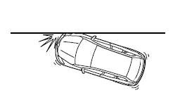 Collision frontale déportée sur le véhicule