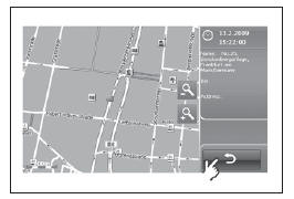 Image 3.11 Vérifiez l'emplacement sur la carte