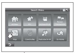 Image 3.34 Écran de menu de recherche