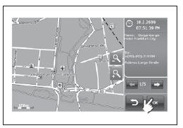 Image 3.36 Contrôle des infos de point intéressant sur la carte