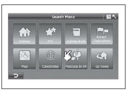 Image 3.42 Écran de menu de recherche