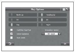 Image 5.3 Options de carte