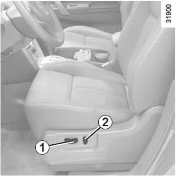 Pour avancer ou reculer le siège