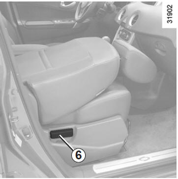 Suivant véhicule, le dossier côté passager