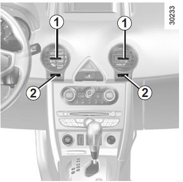 Tournez les molettes 2 pour régler le
