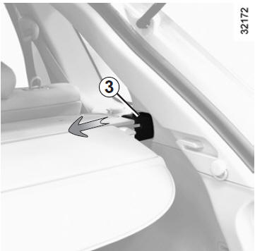 Pressez les deux embouts 3 vers le