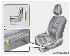 Pour modifier la hauteur du siège,