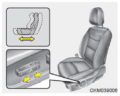 Poussez le bouton vers l'avant ou