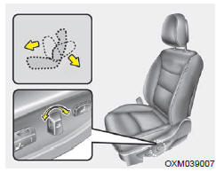 Poussez le bouton vers l'avant ou