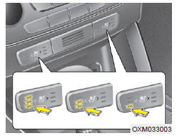 La température de réglage du siège