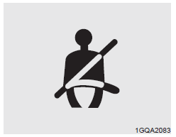 Le témoin de ceinture de sécurité du