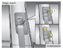 Vous pouvez ajuster la hauteur de