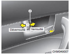 Utiliser le bouton de verrouillage