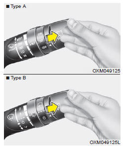 Poussez le levier vers l'avant pour