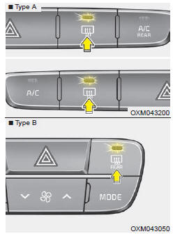 Le dégivreur réchauffe la lunette