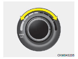 Le bouton de température vous