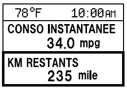 Distance restante