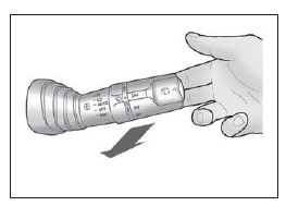 Pour projeter du liquide de lave-glace sur le parebrise