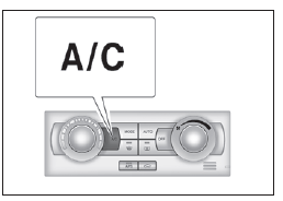 Changement de mode de répartition d'air